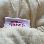 BOMBAY FASHION One Size Light Yellow Cream Maxi Tiered Skirt Lined Crochet Photo 6