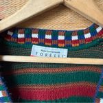 Vintage Colorful Knit Button Up Sweater Vest Women’s 3X Green Photo 2