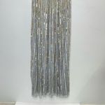 Mac Duggal 5538 Embellished V-Neck Butterfly Sleeve Column Platinum Gown, Size 4 Photo 8