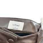 Aritzia Wilfred Rebel Pants Vegan Faux Leather Straight Leg Brown Size 0 Photo 11
