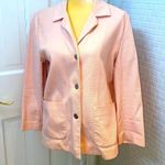 Eileen Fisher petal pink cotton/ spandex blazer/. Unlined. Size Medium. Photo 0