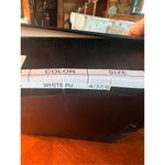 Nasty Gal  Off White Pointed Toe Heeled Boots Sz 4 NWB Photo 9