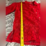 Alfred Dunner Buttonup Red Anchor Shirt Medium Photo 5