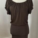 Black Halo  draped top fitted bottom mini dress. Silky feel. Very cute! Photo 0