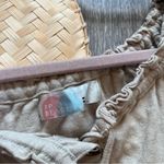 Free People  beach button tie front oversized‎ shirt cotton hemp Photo 1