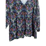 J.Jill  Floral Pleated Tunic Blouse Top Lenzing Ecovero Womans 3X Photo 7