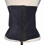 Nicole Miller  New York Black Varihated Stripe Laser Waist Cincher Large Photo 0