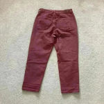 American Eagle ⭐️  maroon mom jeans in size 8 short Photo 2