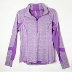 Lucy Workout Jacket 1/4 Zip Mesh Insert Thumbholes Purple Womens Size S Athletic Photo 0