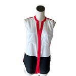 Ivanka Trump NWOT  COLOR-BLOCK BUTTON DOWN SHIRT Photo 3