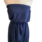 Ambiance Midnight Blue Strapless Dress High Low Flowy Dress Size S Photo 3