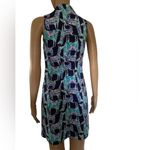 Lilly Pulitzer Vibrant Blue and Pink Zip Dress Photo 2