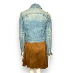 Chetta B | Vintage Light Wash Distressed Denim Jacket w/ Silver Buttons Medium Photo 11