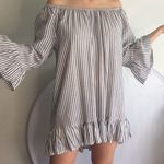 Top or dress off the shoulder or up bell sleeves and cute drop ruffle hem Size 14W Photo 3