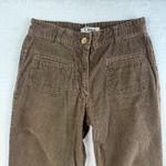 Chloé Vtg CHLOE Sz 34 US XS Flare Pants Mid Rise Brown Corduroy Retro Grunge Designer Photo 2