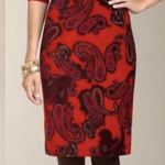 Talbots  Paisley Velvet Skirt Photo 0