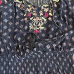 Mason & Belle  navy blue smocked dress size small Photo 3