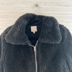 Skylar + Madison Black Faux Fur Full Zip Jacket Size L Photo 2