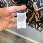 Anthropologie Maeve Odette Peasant Shirt Bird Black Floral Blouse Top Size Small Photo 4