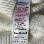 Topshop Halter Plunge Vneck Ribbed Sweater Ivory Size 0-2 Photo 3