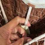 Free People  Umber Earth Brown Standout Smocked Convertible Midi Dress Sz S NWT Photo 5