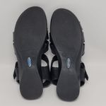 Dr Scholls Womens Double Air Pillow Fisherman Slingback Black Leather Sandals 10 Photo 3