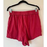 FP Movement Mid Rise Pull On Roll Up Hem Shorts Red Women's Size Small Petite Photo 1