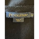 Pendleton  Sweater Women Medium Black Merino‎ Wool Knit Lightweight Pullover Photo 8