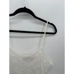 MKM Designs MKM Womens White Sheer Floral Lace Tank Top Size XL Coquette Whimsigoth Fairy Photo 3
