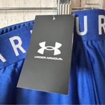 Under Armour  Women's Blue and Green Athletic Workout Sporty Shorts Sz XL NWT Photo 5