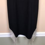 NWT Melrose With Love Women’s Black Hanging Rhinestone Cocktail Evening Dress Size M Photo 2