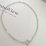 Stainless Steel Paper Clip Necklace Charm Pendant Holder Silver Plated
Unisex Photo 4