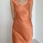 ASTR  Makenna Satin Open Back Midi Dress In Apricot Photo 3