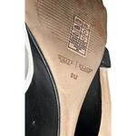 White House | Black Market Ashton Leather Ankle Strap Wedge Heel Sandals Chain 9 Photo 12