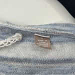 Anthropologie Knitted & Knotted Striped Blue and White Cardigan Small Photo 2