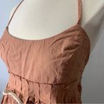 Free People Luna Sleeveless Pleated Top in Iced Chai size M Photo 6