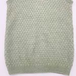 Handmade Sweater Vest Long Sleeveless Pale Green V-Neck Knit Light Academia Top Photo 2