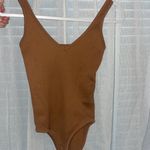 Aura Camel Ribbed Bodysuit Photo 1