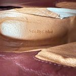 See By Chloe  Leather Ankle Heel Boots size 6 Red Photo 6