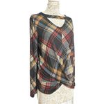 Maurice's  24/7 Plaid Cut Out Neck Twisted Tee Photo 4
