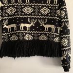 Nasty Gal Reindeer Fringe Knit Sweater Photo 7