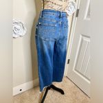 Judy Blue NTM: Medium Wash Dixie Jeans Wide Leg Cropped with Raw Hem Sz 9/29 Photo 13