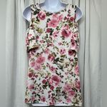 Discreet Floral Print Multicolored Short Sleeve Open Shoulder Size XL Top Photo 15