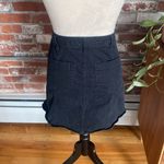 Mossimo Black Button Front Short Skirt Size 2 Photo 2