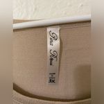 Pina Rossi Women's Size 3XL Large Sleeve Color Brown Blouse Long Scrunch Side Photo 6