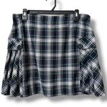 LANDS’ END size 10 women’s school uniform side pleat plaid skirt above the knee Green Photo 10