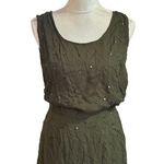 Gantos 2 Piece Skirt Set Green Embroidered Whimsical Floral Resort Wear S READ Photo 2