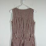 Boden Stripe Linen Cotton Blend Jumpsuit Size US 4 Red Photo 4
