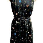 TULLE Anthropologie FLORAL DRESS SLEEVELESS BLACK SIZE S Photo 0