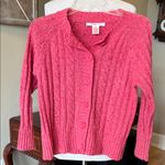 Nine & Co. Wool Nylon Angora Pink cardigan Sweater Photo 2